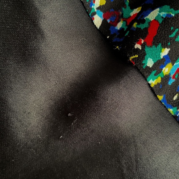 Sandro Paris Multi-Colour Abstract Print Layered Sleeveless Blouse - Picture 12 of 12